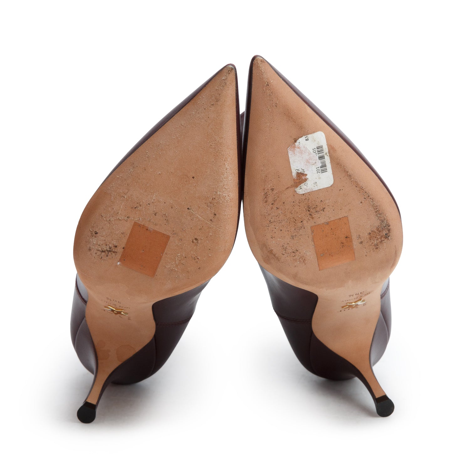 Christian Dior Brown Leather District Ankle Bootie Pumps, Size 38.5 w/ Box