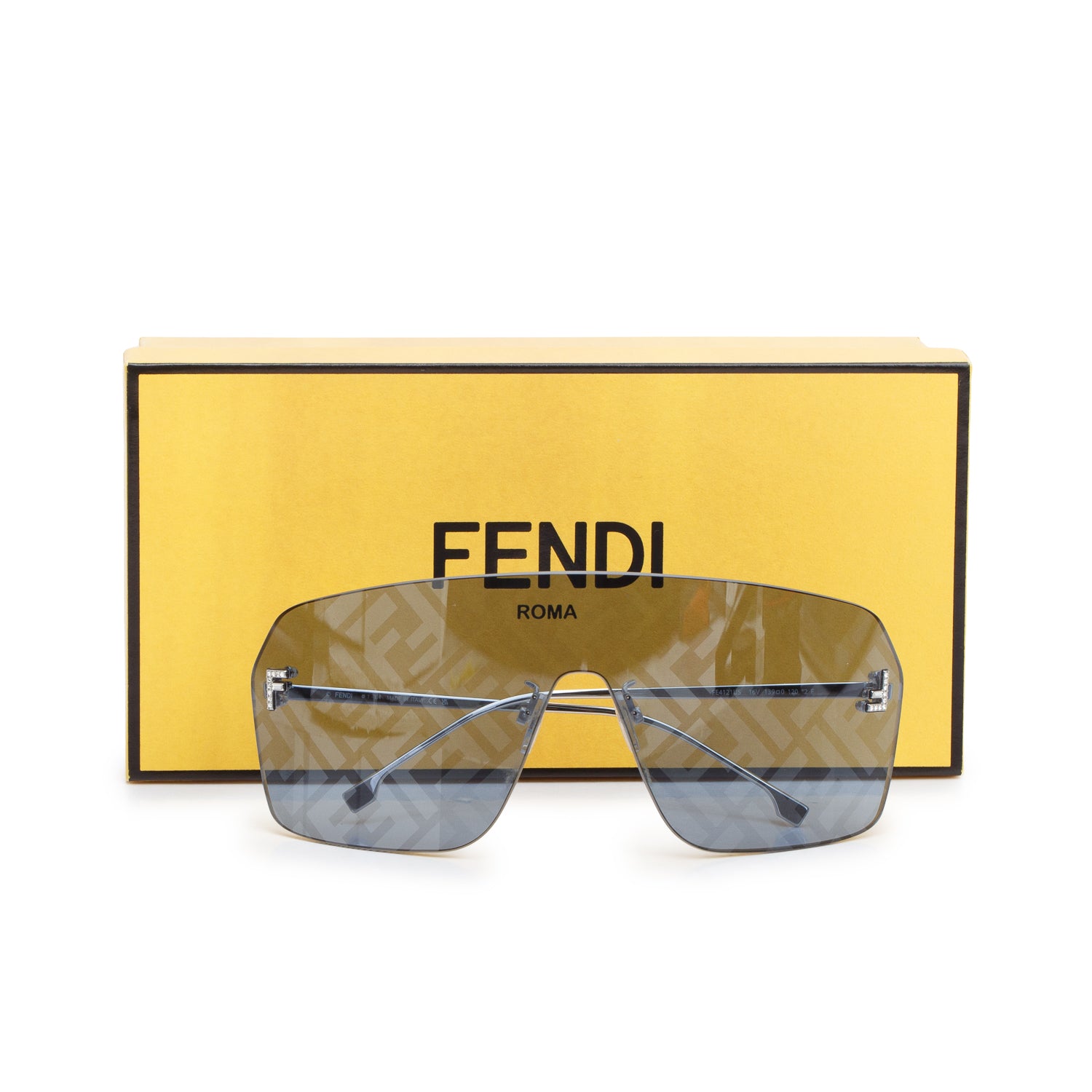 Fendi FE4121US Fendi First Sheild Sunglasses w/ Box, Pouch & Authenticity Card