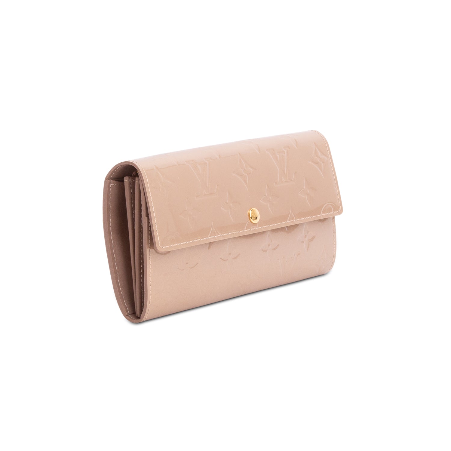 Louis Vuitton Beige Monogram Vernis Sarah Wallet