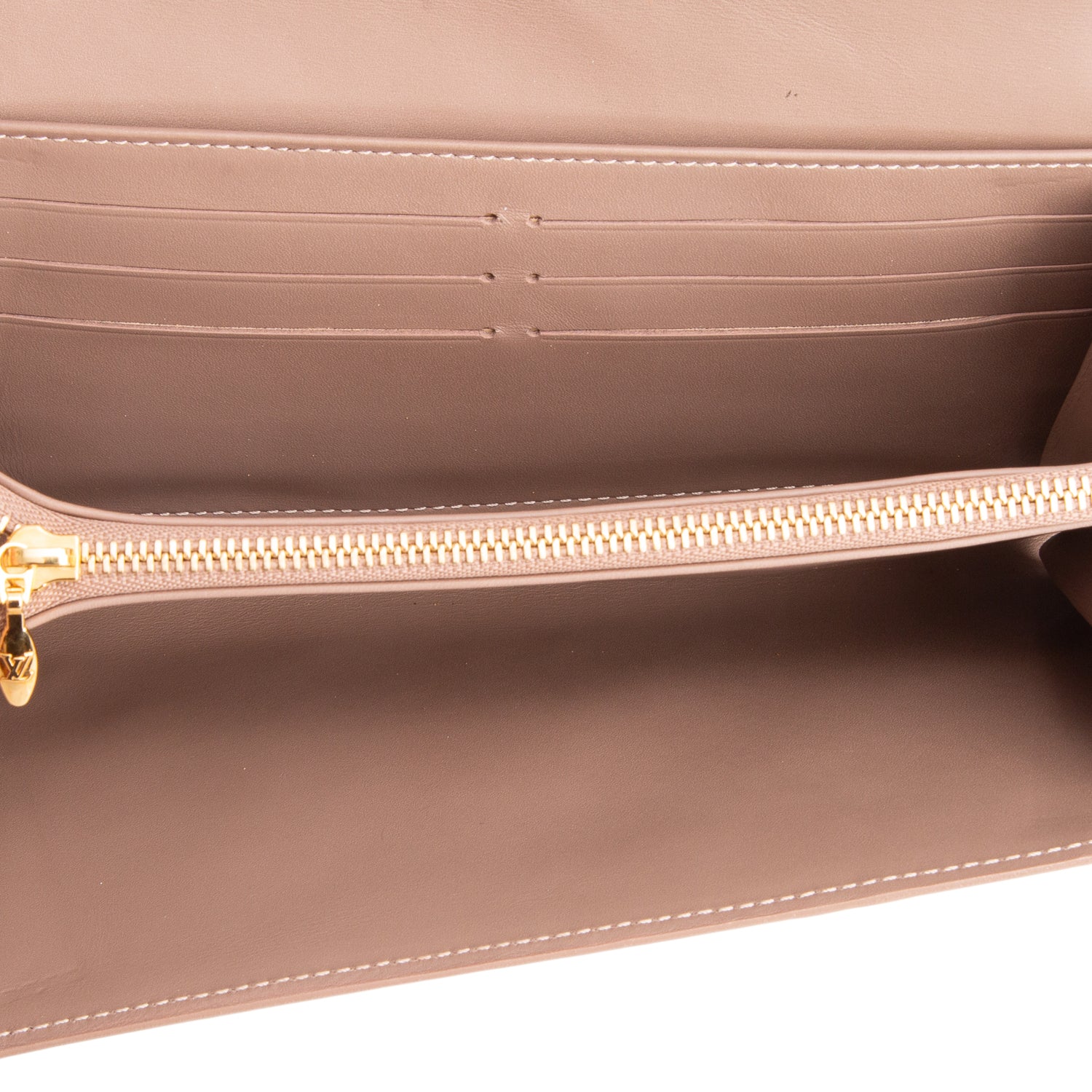 Louis Vuitton Beige Monogram Vernis Sarah Wallet