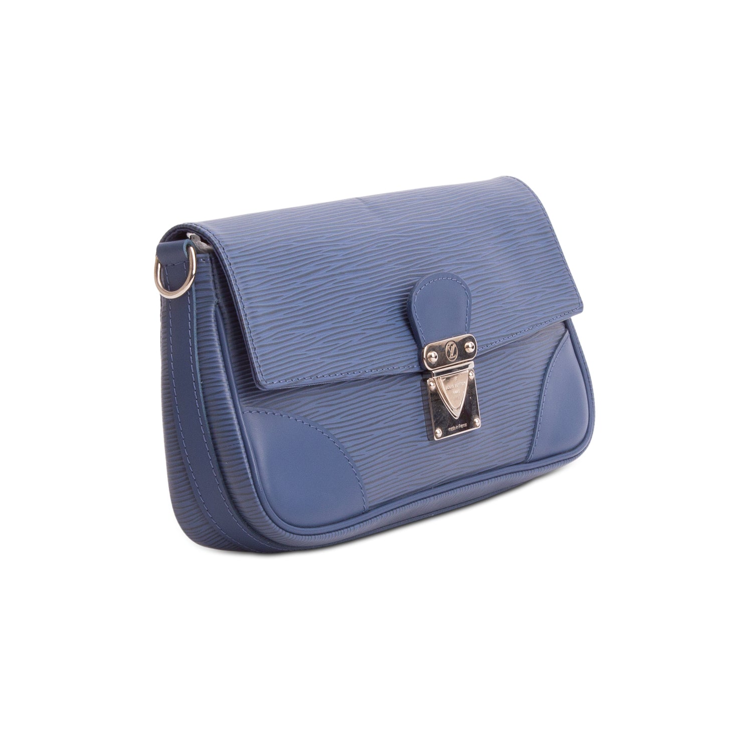Louis Vuitton Blue Epi Leather Pochette Segur