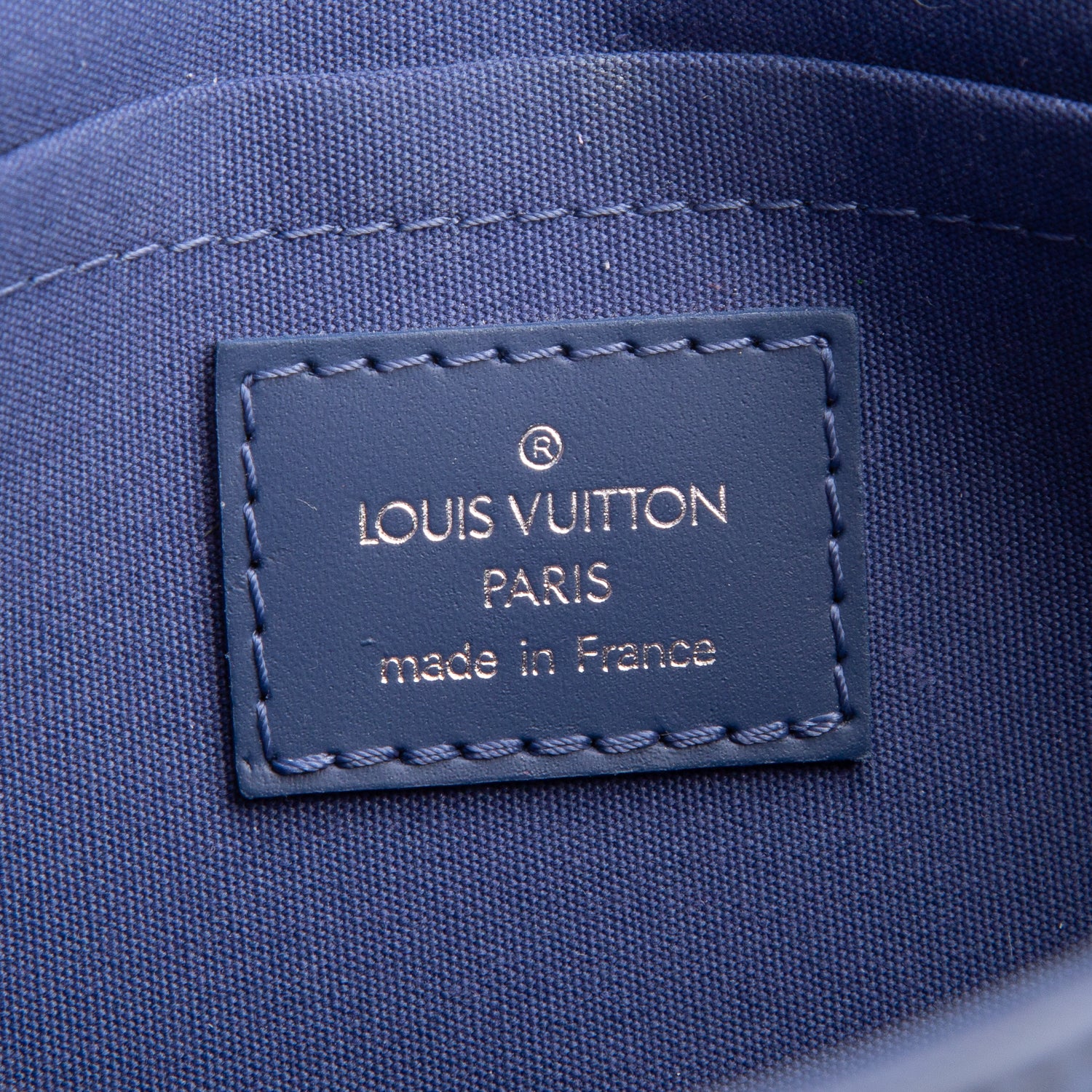 Louis Vuitton Blue Epi Leather Pochette Segur
