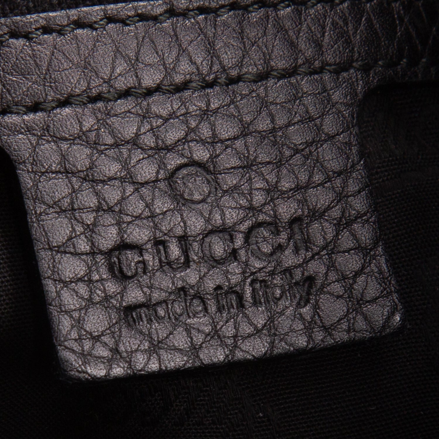 Gucci Black Pebbled Leather Heritage Horsebit Hobo