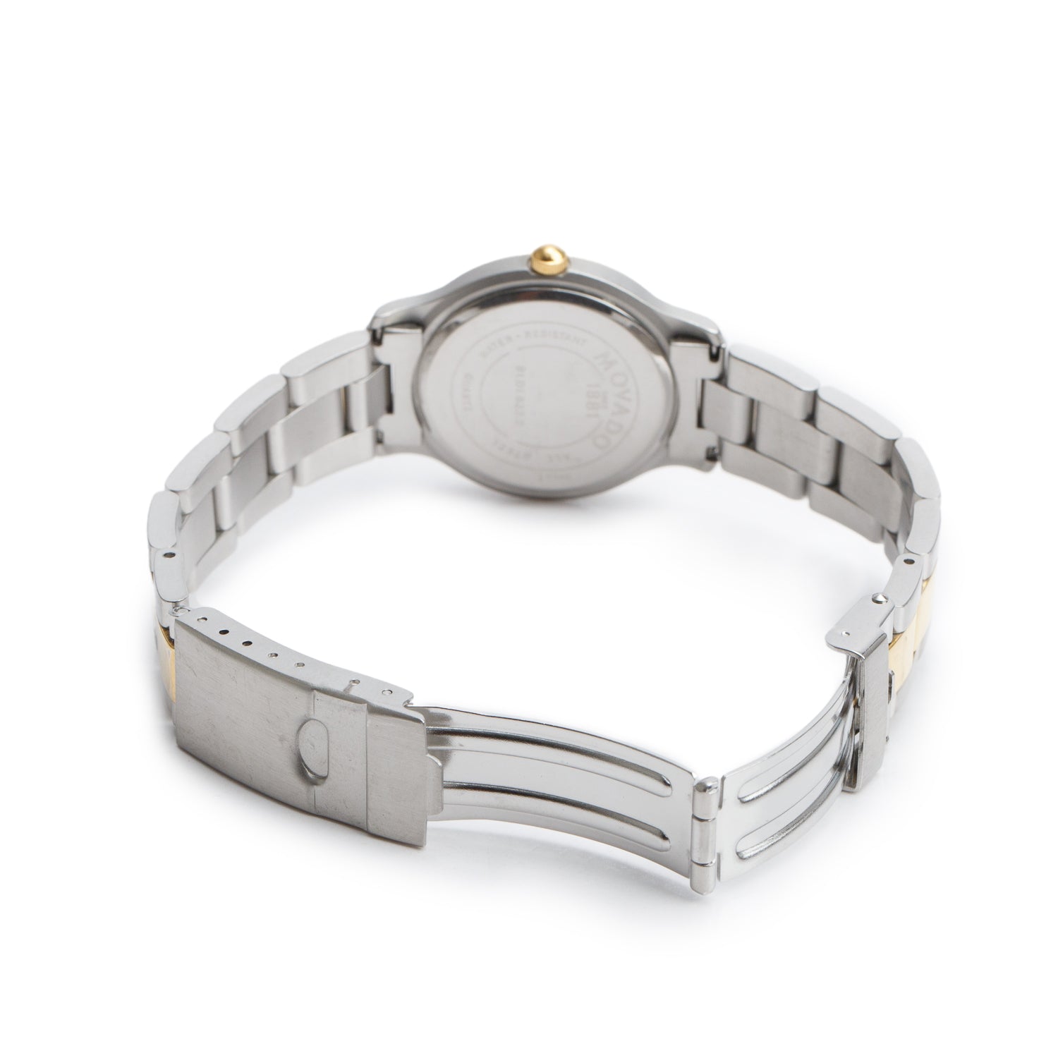 Movado Gold-Plated & Stainless Steel Junior 28 MM Quartz Watch
