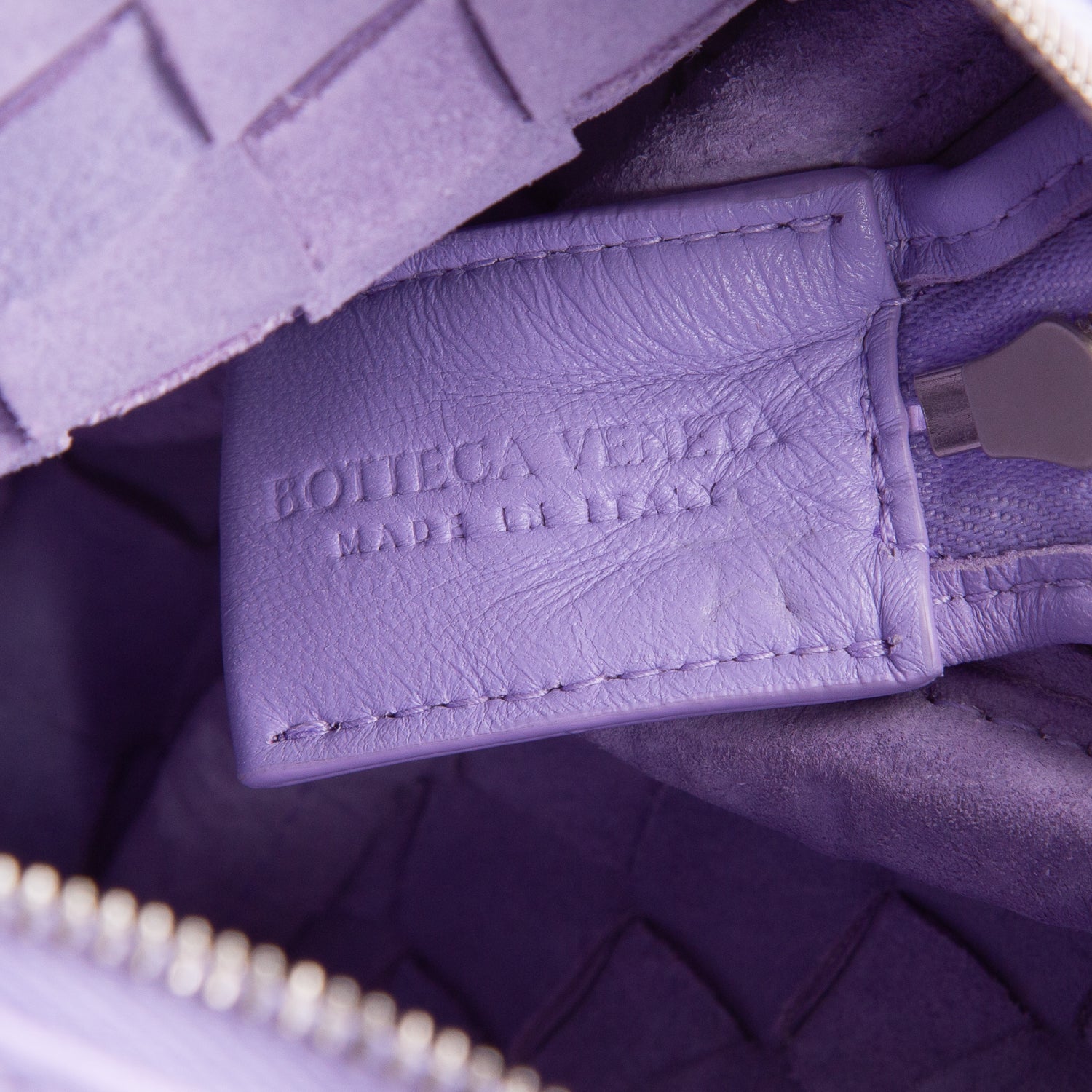 Bottega Veneta Purple Nappa Intrecciato Mini Loop Camera Bag