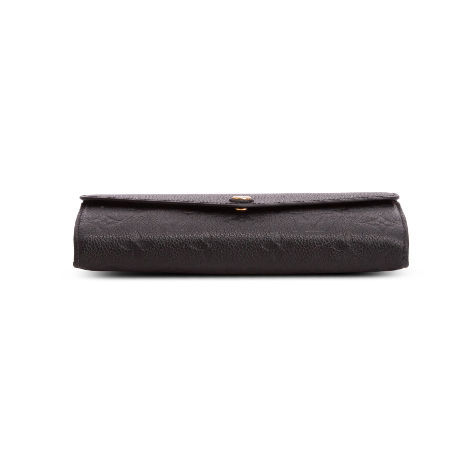 Louis Vuitton Black Monogram Empreinte Leather Sarah Wallet w/ Box