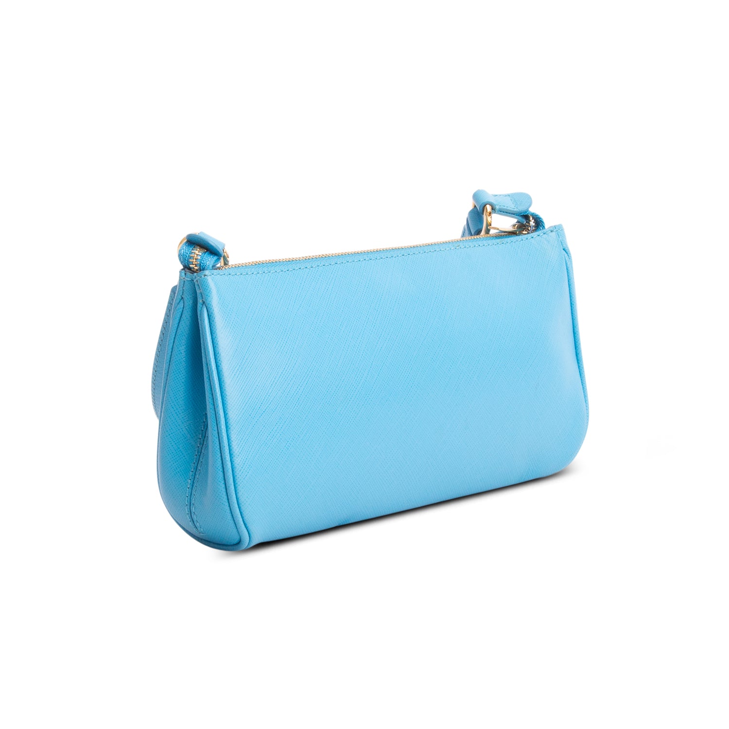 Ferragamo Blue Calfskin Icona Lisetta Shoulder Bag