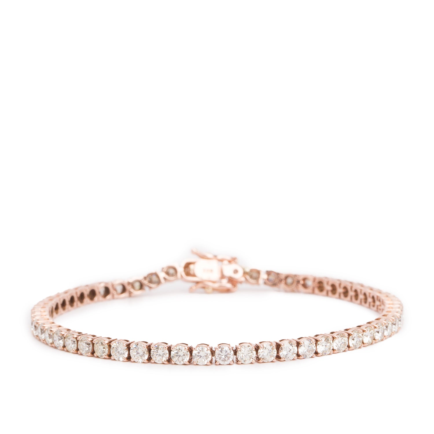 14k Rose Gold 6.00 tcw. Diamond Tennis Bracelet