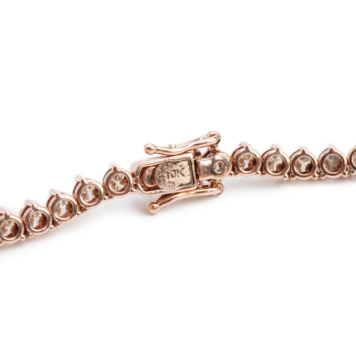 10k Rose Gold 10.32 tcw. Diamond Tennis Necklace