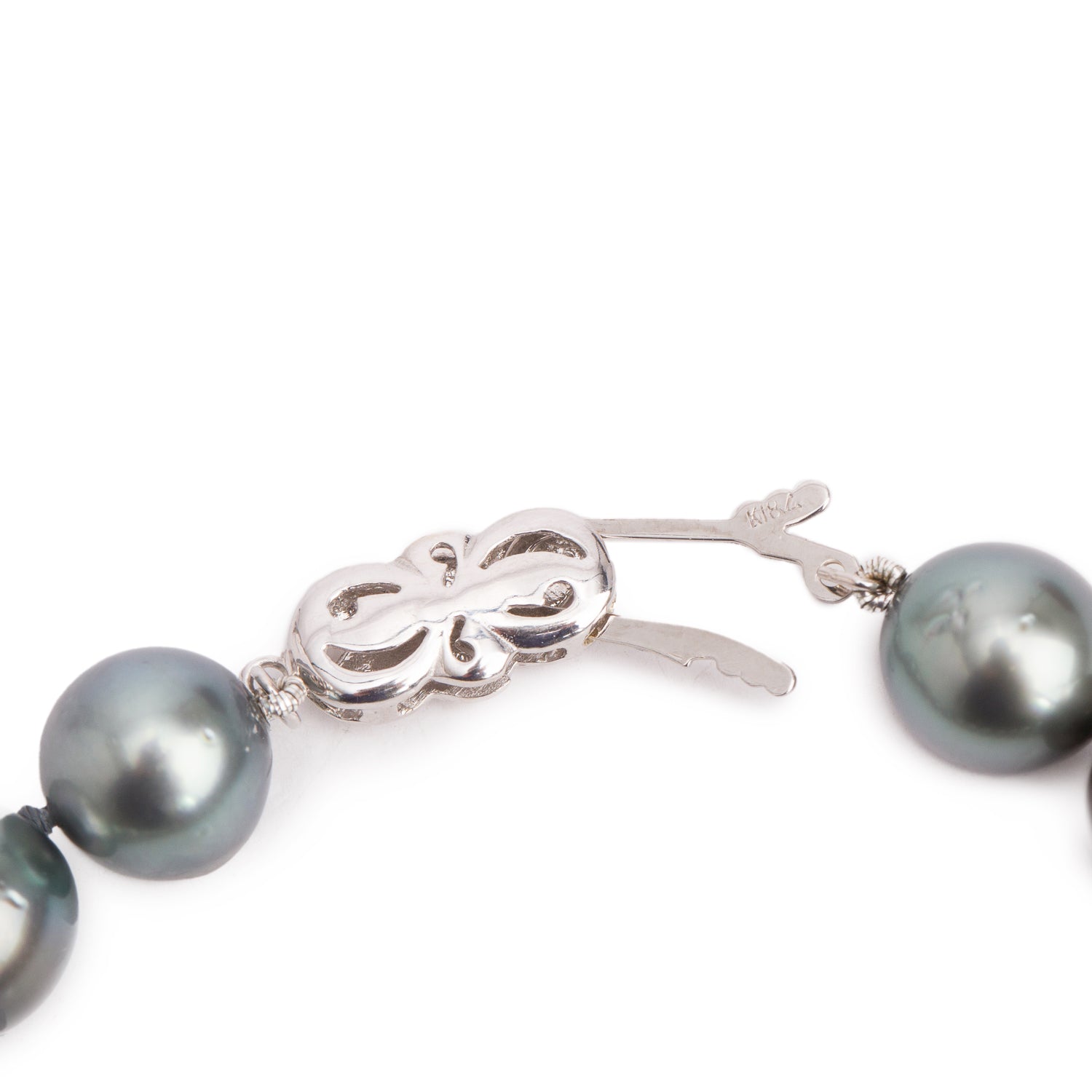 18k White Gold Clasp South-Sea Pearl Bracelet