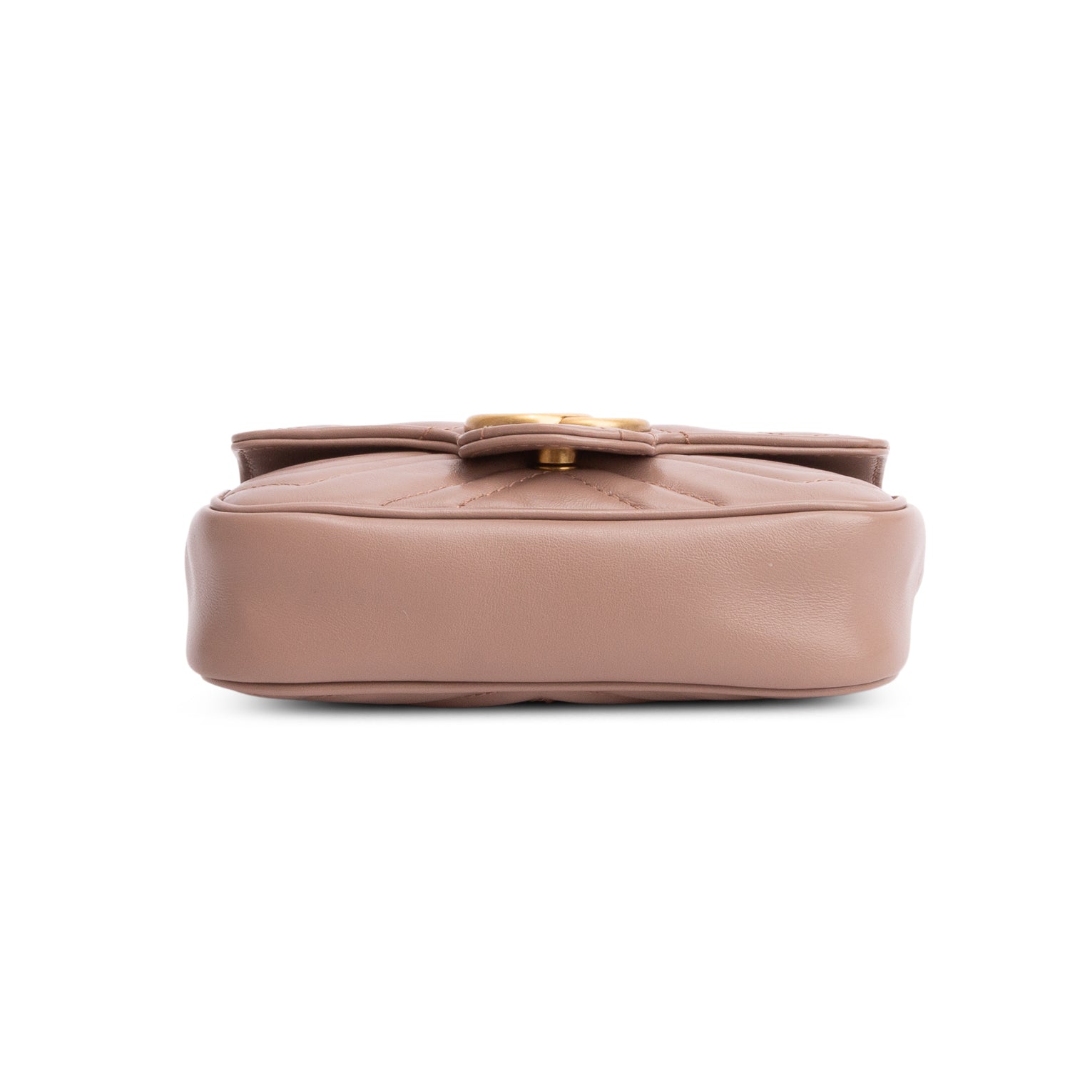 Gucci Pink GG Marmont Matelasse Leather Super Mini Bag