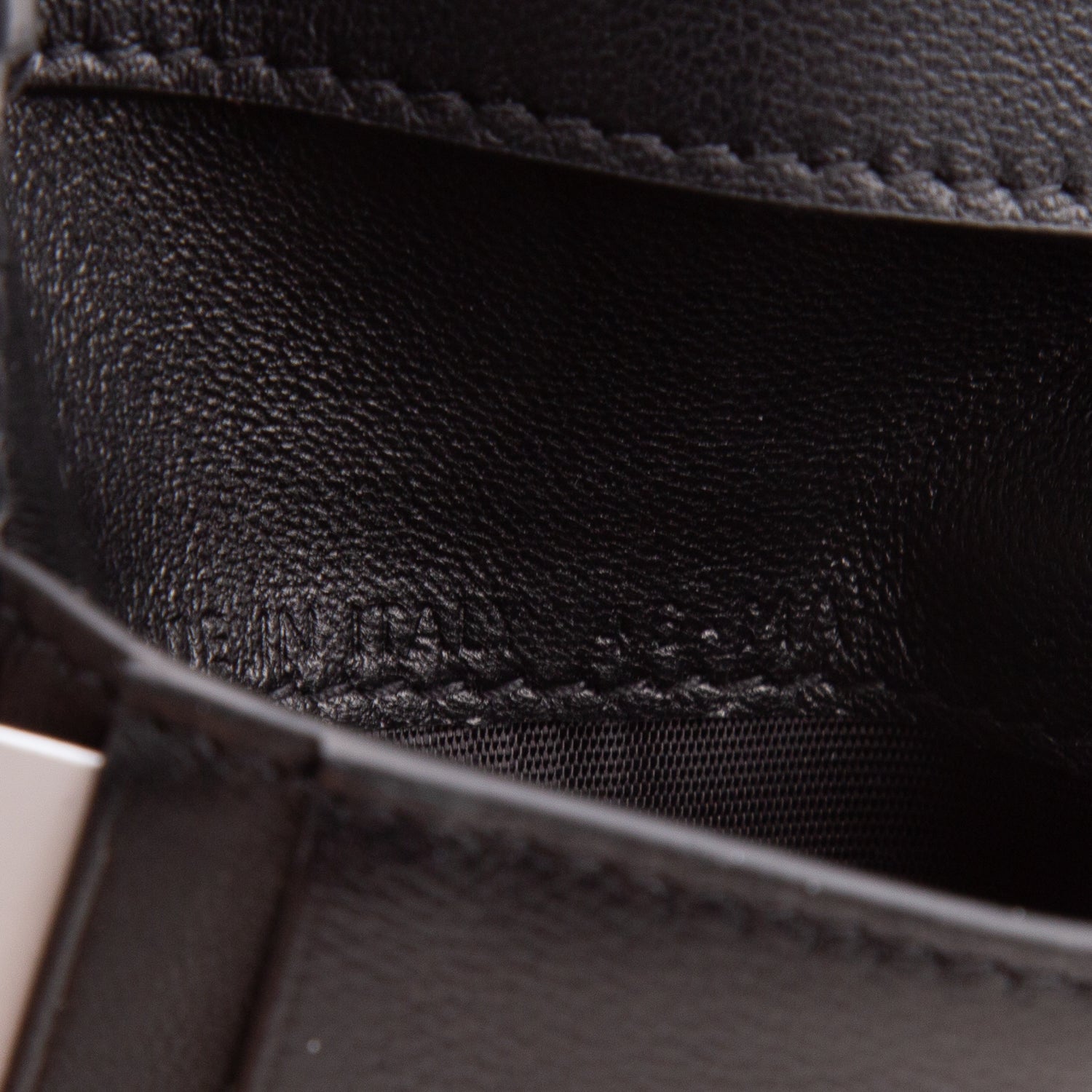 Christian Dior 2022 Black Grained Leather Saddle Lotus Wallet