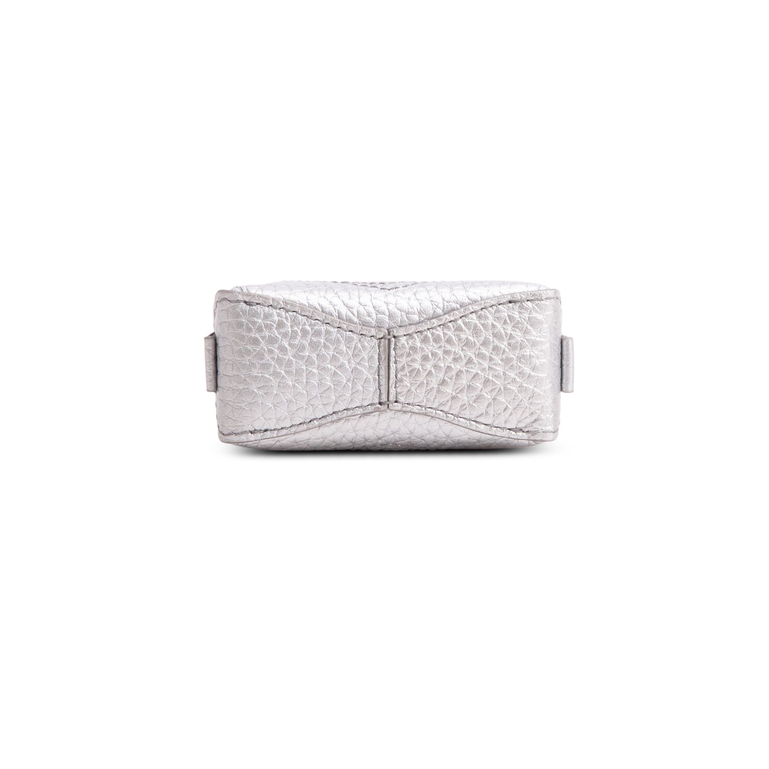 Tiffany & Co. Silver Leather Mini Charm Tote Bag
