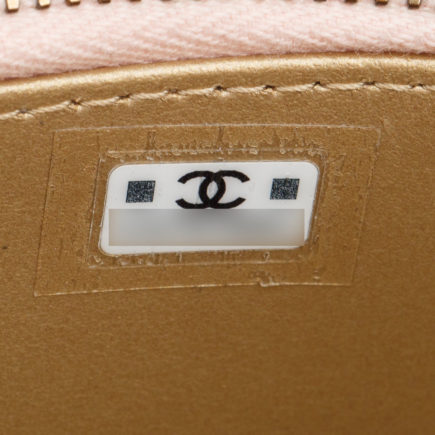 Chanel Pink Calfskin Leather Mini Pearl Crush Vanity Case
