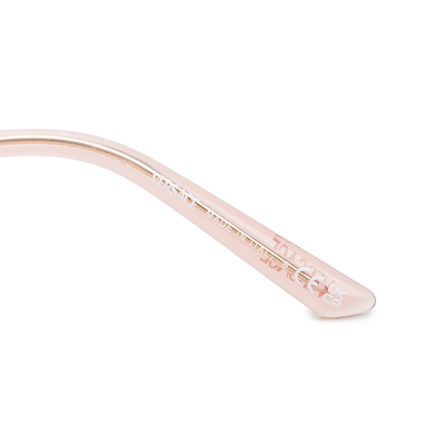 Versace VE4469 Pink Transparent Acetate Oval Sunglasses w/ Case