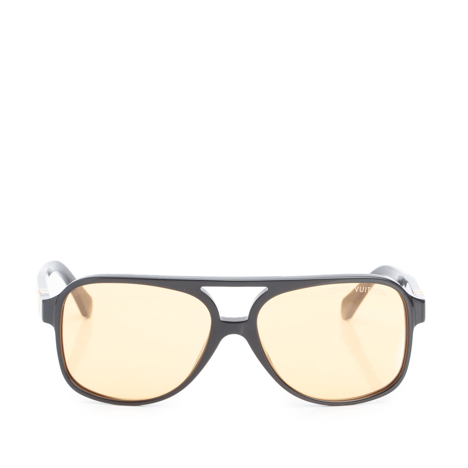 Louis Vuitton Z2867U Black Acetate LV Hit Pilot Sunglasses