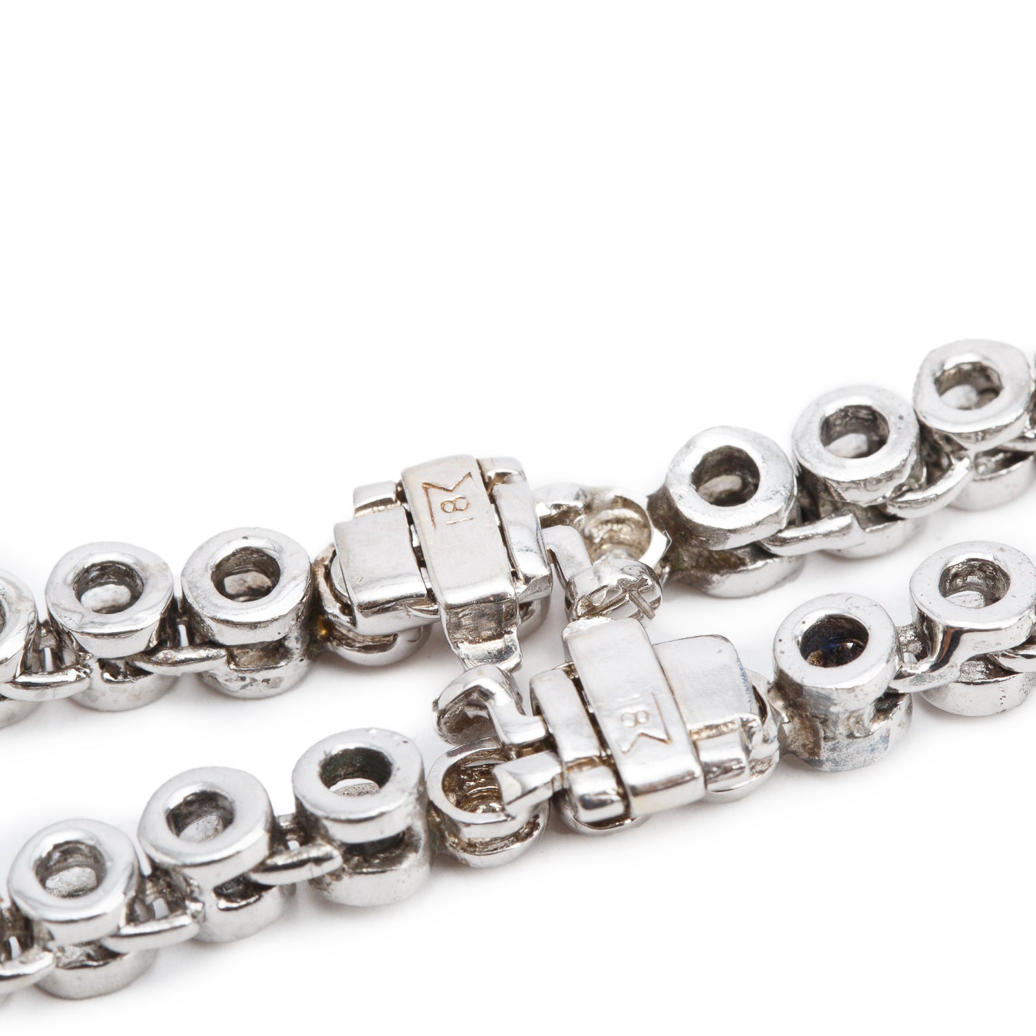 18k White Gold 13.44 tcw. Diamond Two-Row Necklace