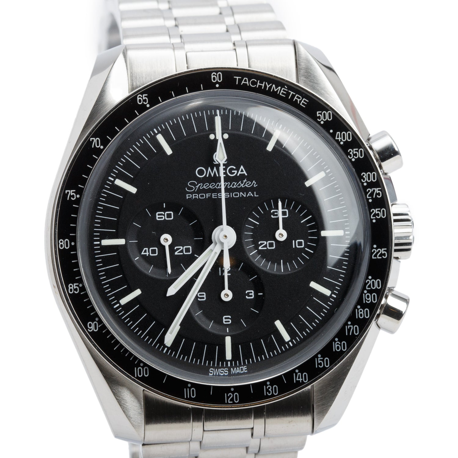 Omega 2021 Stainless Steel Speedmaster Moonwatch Professional 42 MM Manual Watch w/ Box & Papers