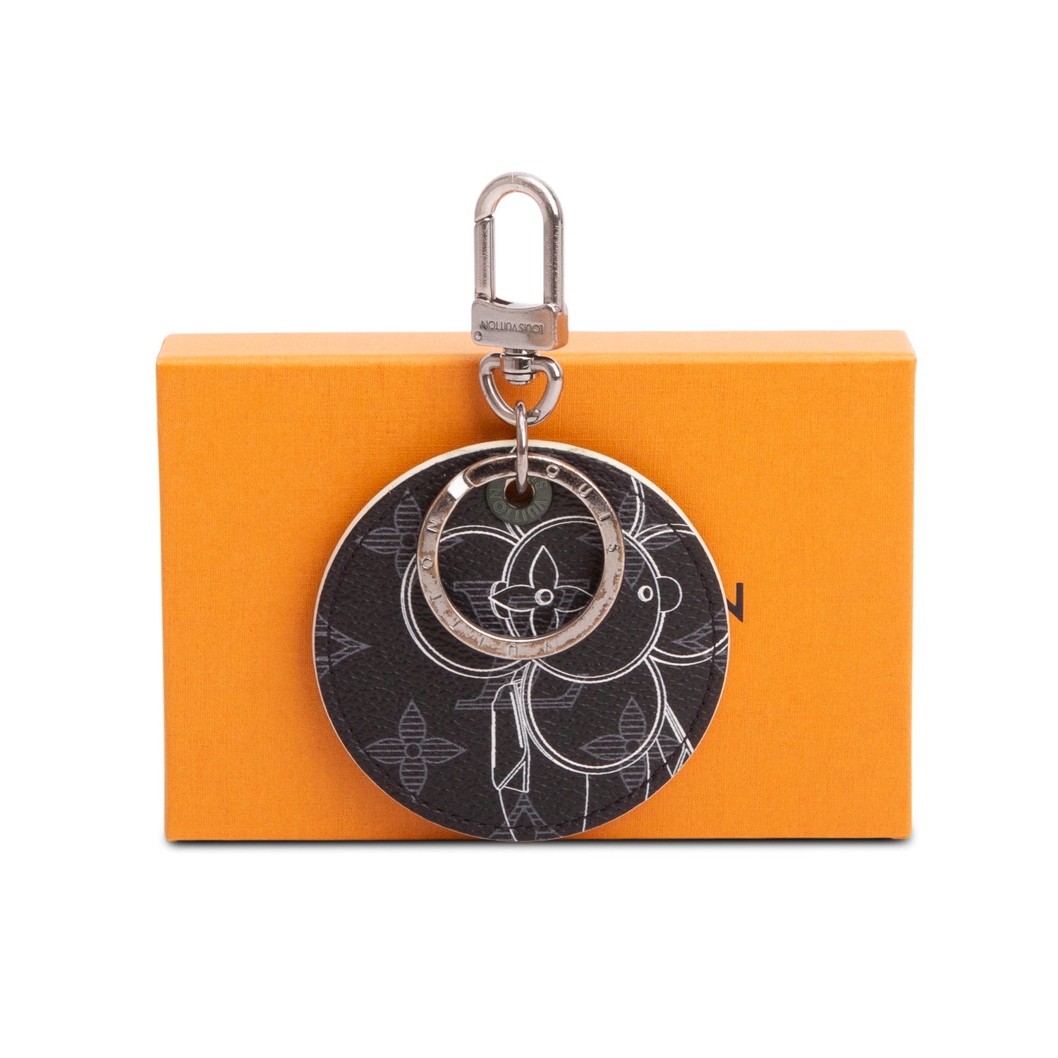 Louis Vuitton Monogram Eclipse Illustre Vivienne Bag Charm w/ Box
