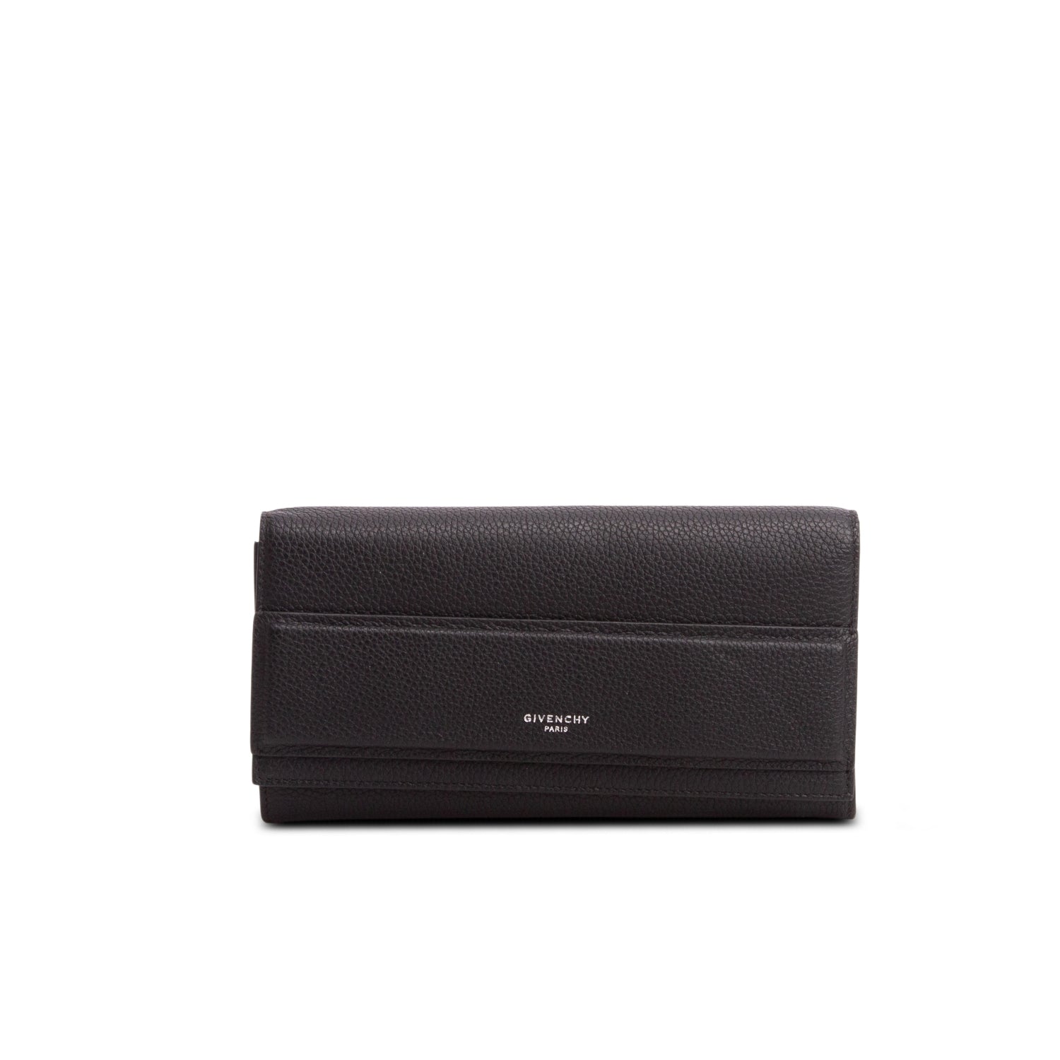 Givenchy Black Calfskin Horizon Leather Continental Wallet
