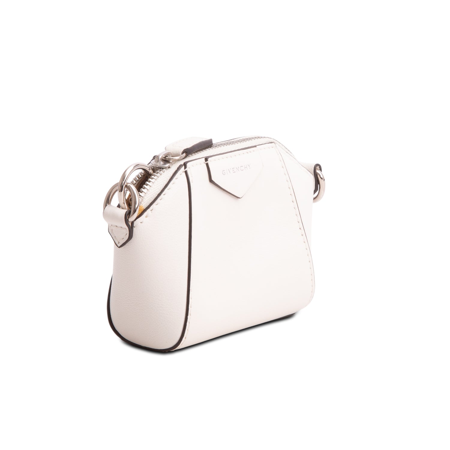 Givenchy 2020 White Lambskin Baby Antigona Bag w/ Chain