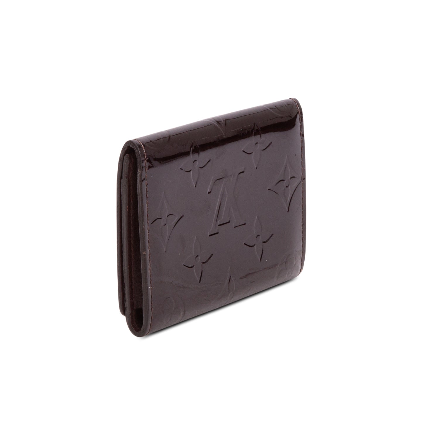 Louis Vuitton Amarante Vernis Envelope Carte de Visite Card Holder w/ Box
