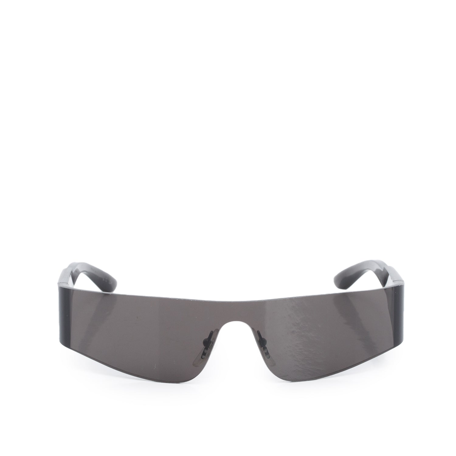 Balenciaga BB0041S Black Rectangle Shield Sunglasses