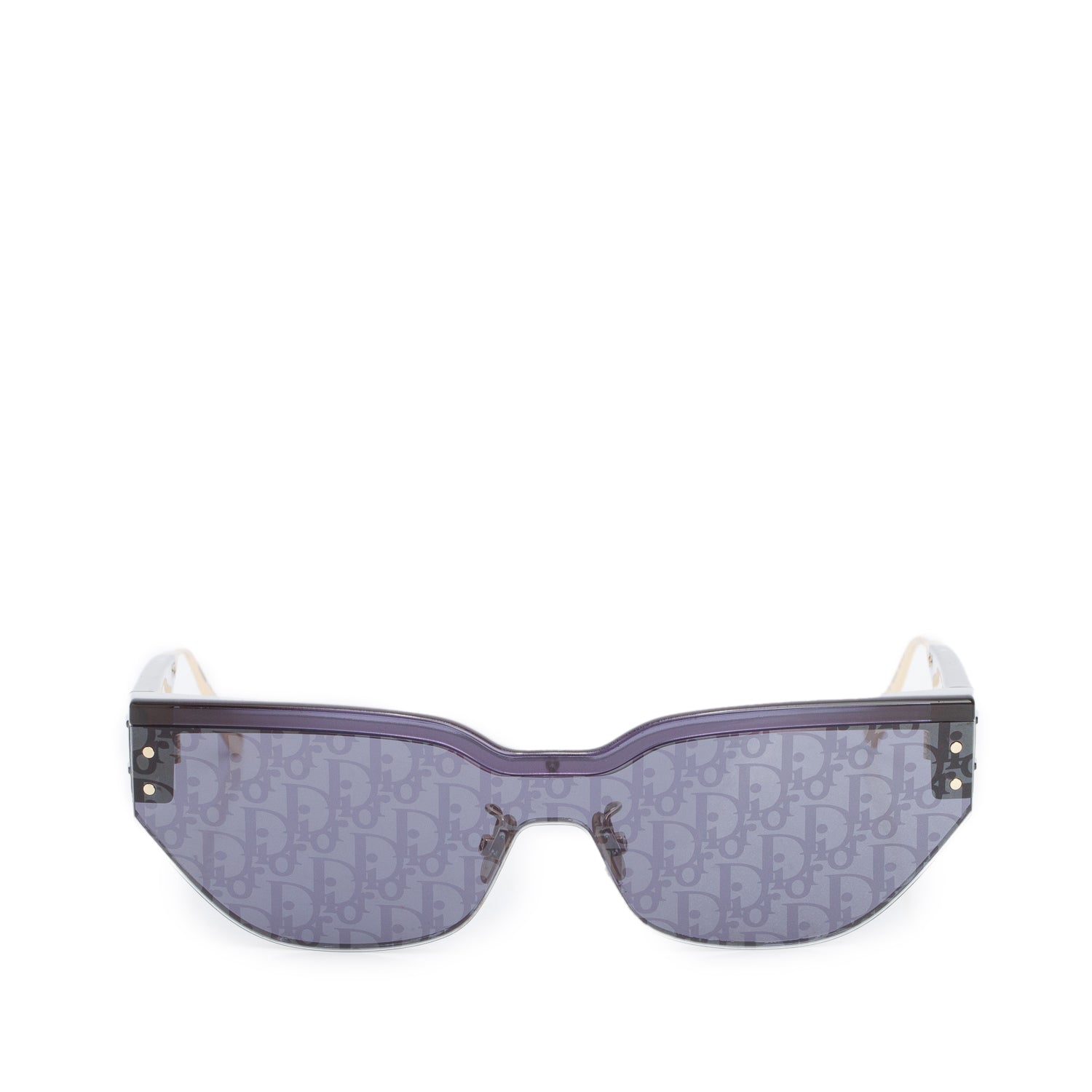 Christian Dior Black Oblique DiorClub M3U Cat-Eye Sunglasses w/ Case