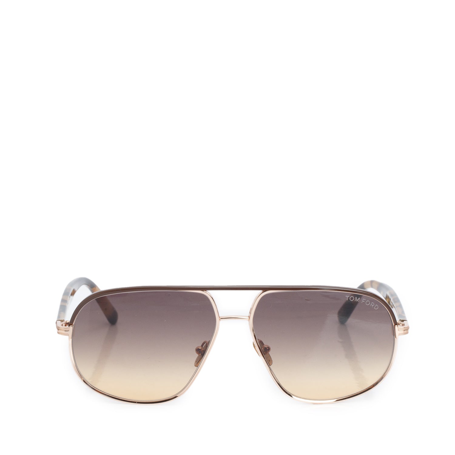 Tom Ford TF 1019 Brown Tortoise Maxwell Aviator Sunglasses w/ Case
