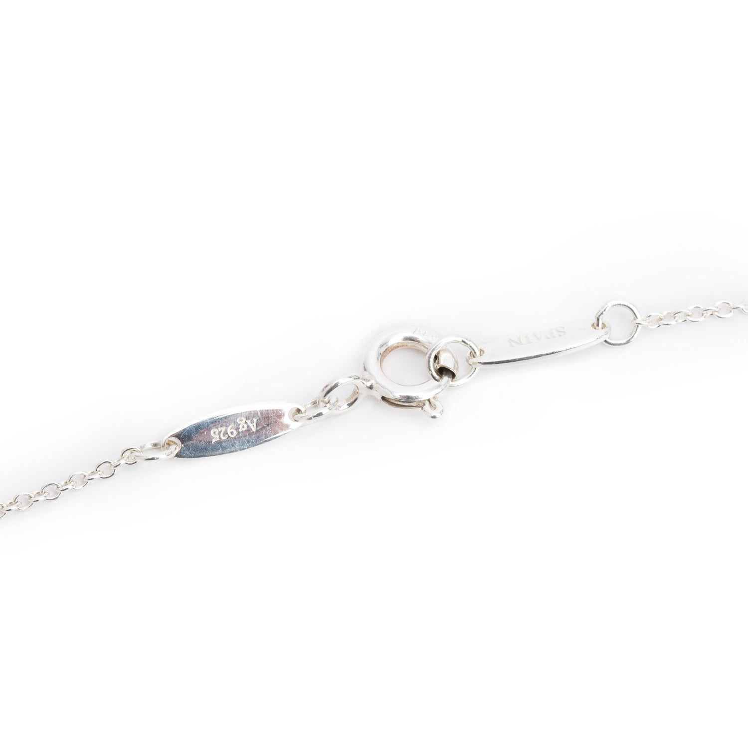 Tiffany & Co. Elsa Peretti Sterling Silver Mini Open Heart Pendant Necklace, 11 MM