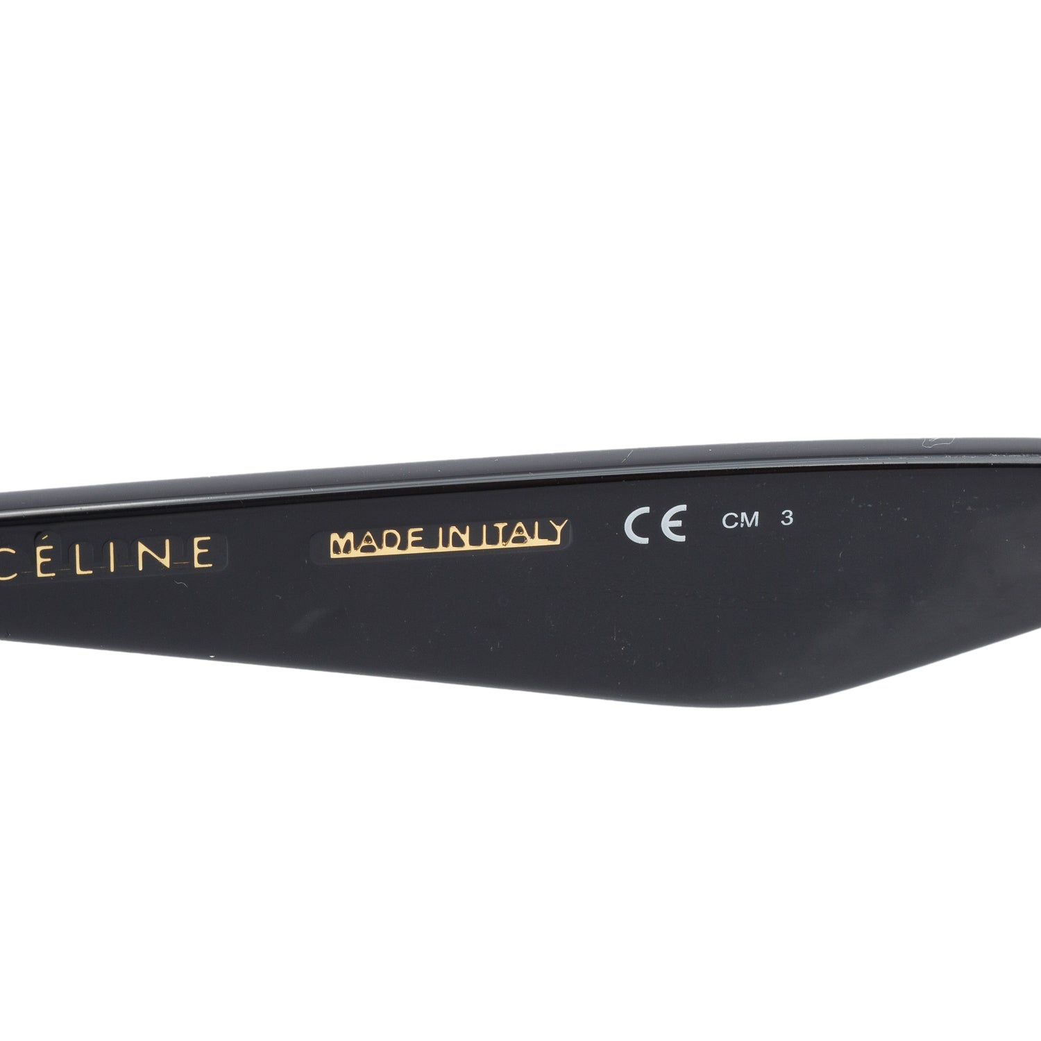 Celine CL 41468/S Black Acetate Cat Eye Sunglasses w/ Case