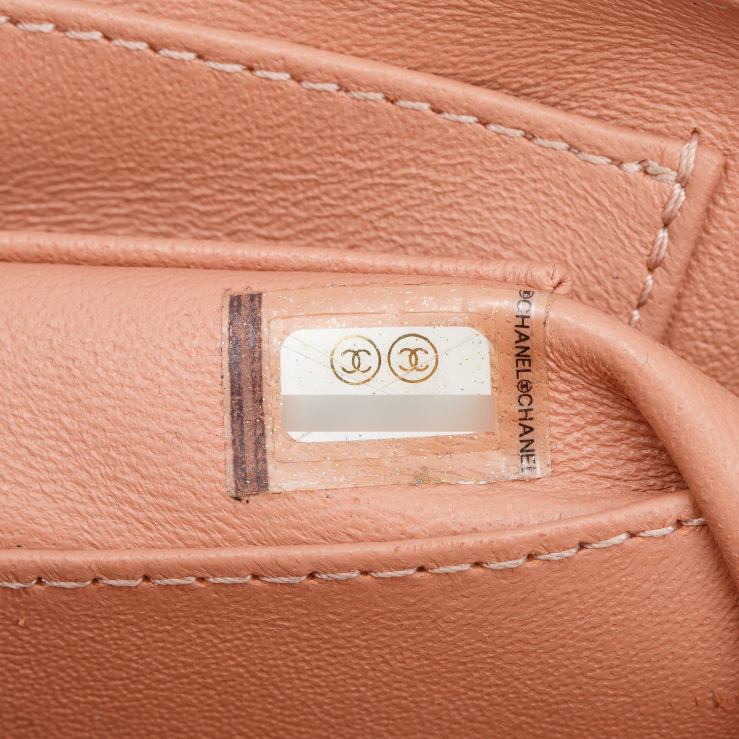 Chanel Pink Lambskin Quilted Knock On Wood Vanity Case w/ Box & Authenticity Card