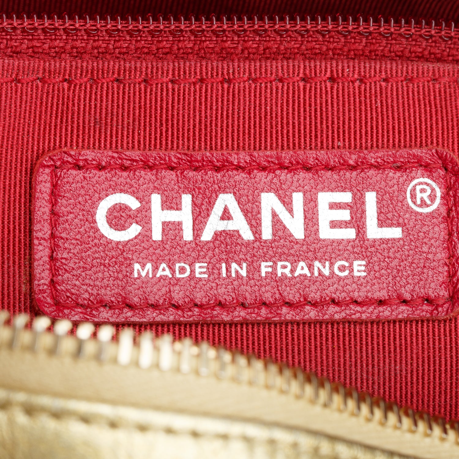 Chanel Gold Metallic Aged Calfskin Quilted Medium Gabrielle Hobo w/ Box