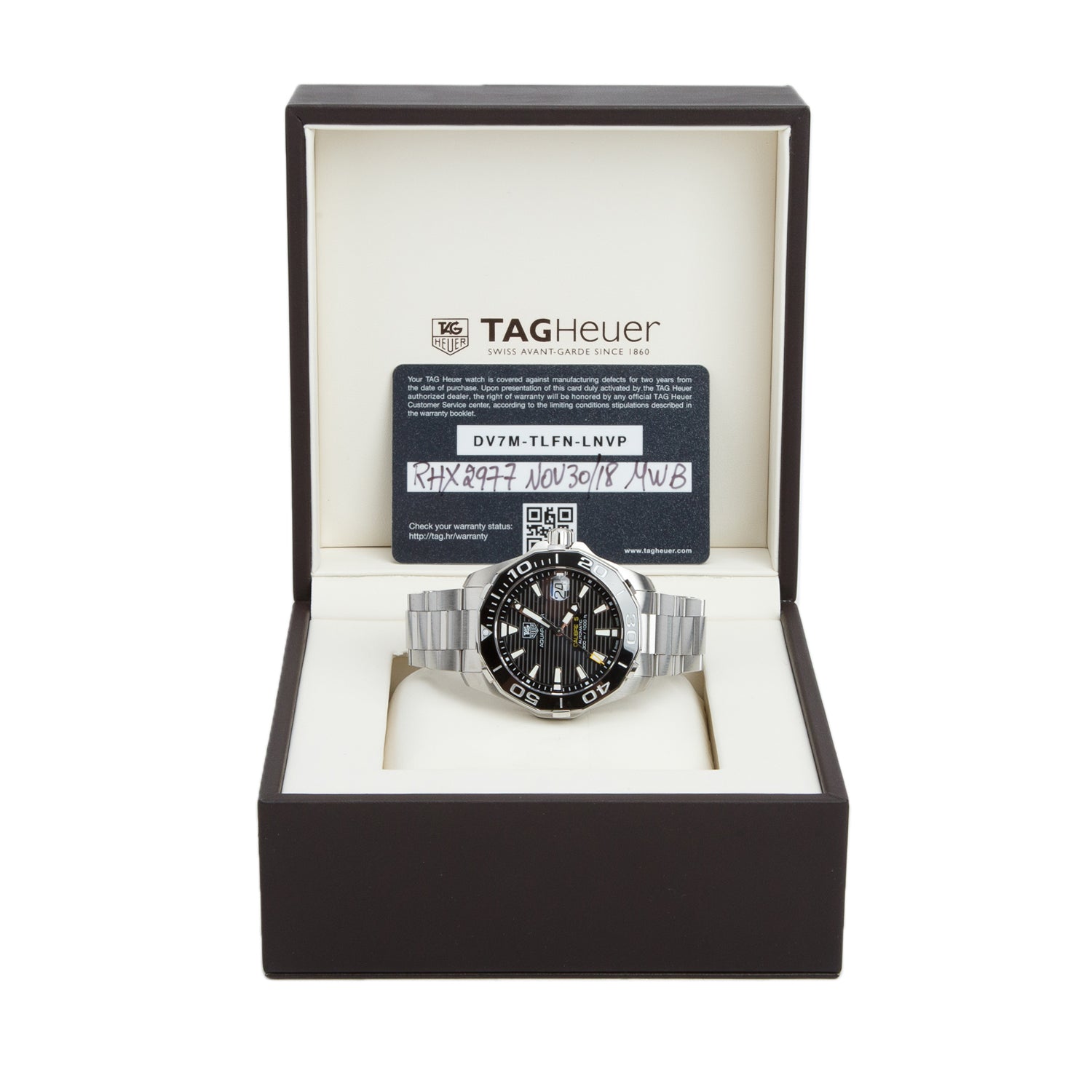 Tag Heuer Stainless Steel Aquaracer Professional 300M 41 MM Calibre 5 Automatic Watch WAY211A-0 w/ Box & Papers