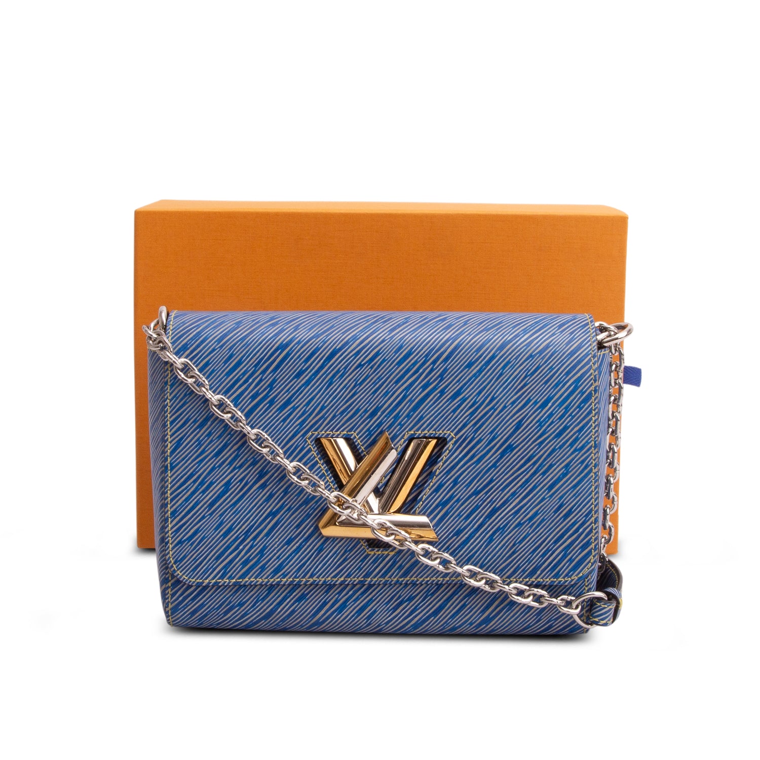 Louis Vuitton Blue Epi Leather Twist MM w/ Box