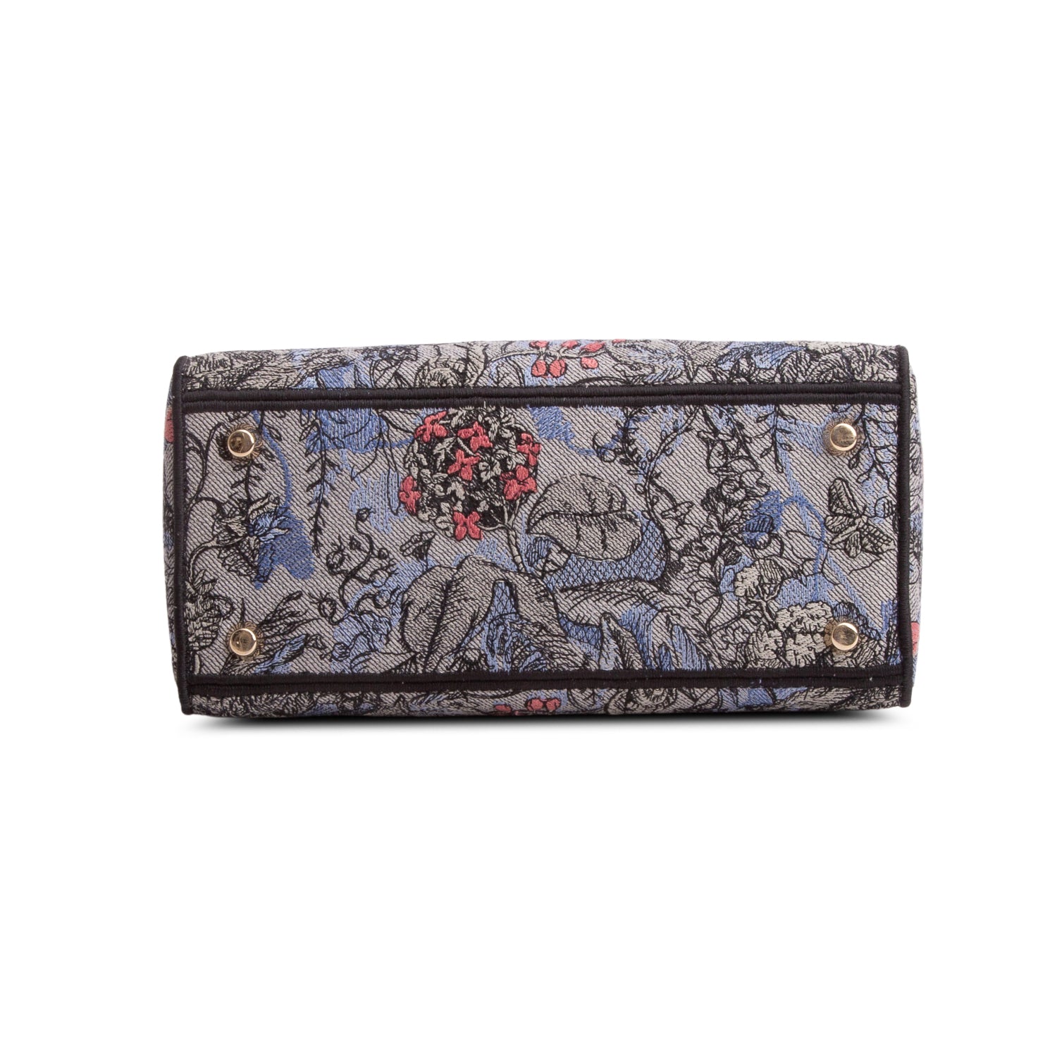 Christian Dior 2022 Jardin Magique Embroidery Medium Lady D-Lite Bag w/ Strap