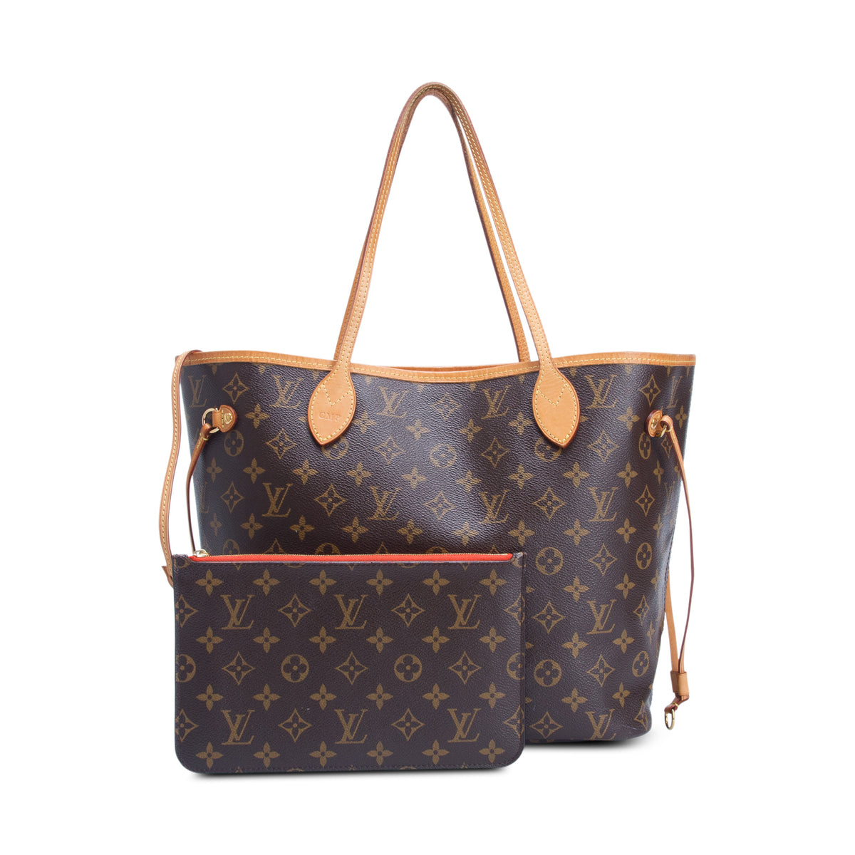 Louis Vuitton Monogram Neverfull MM w/ Pouch