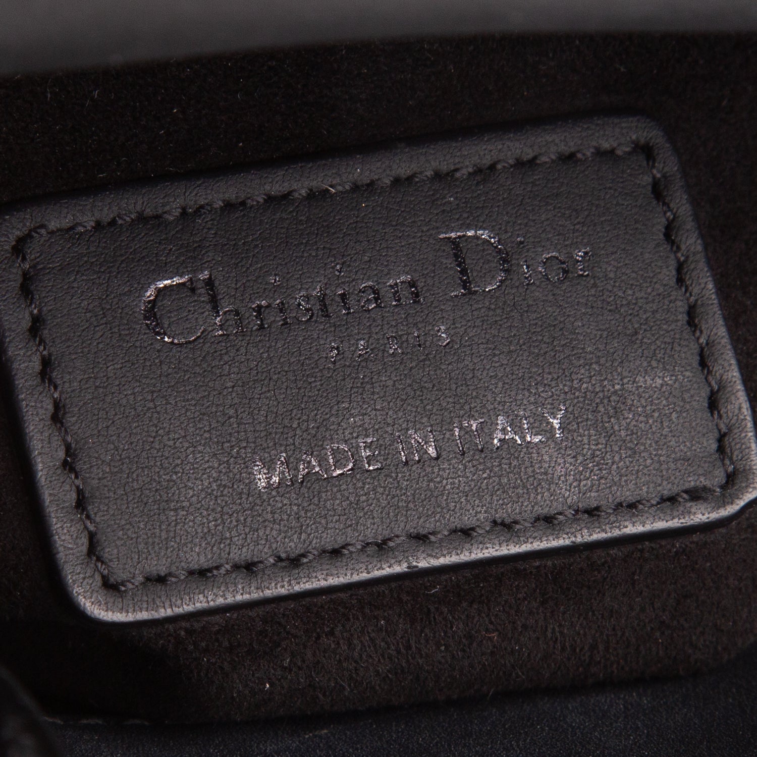 Christian Dior 2020 Black Ultra Matte Calfskin Cannage Mini Lady Dior w/ Strap