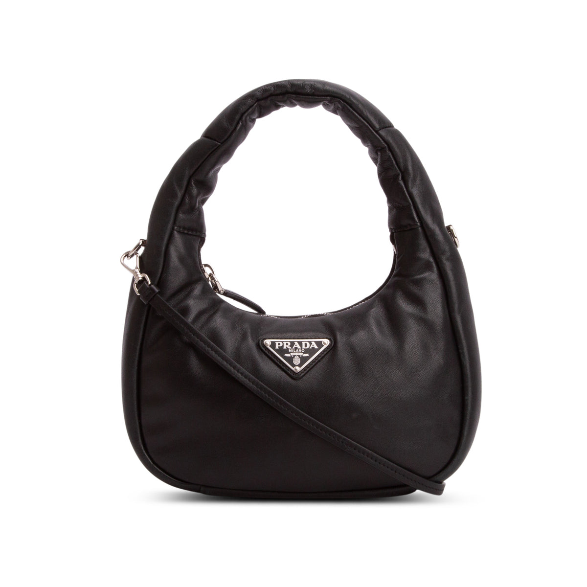 Prada Black Nappa Soft Padded Mini Bag w/ Strap – OLIVER'S