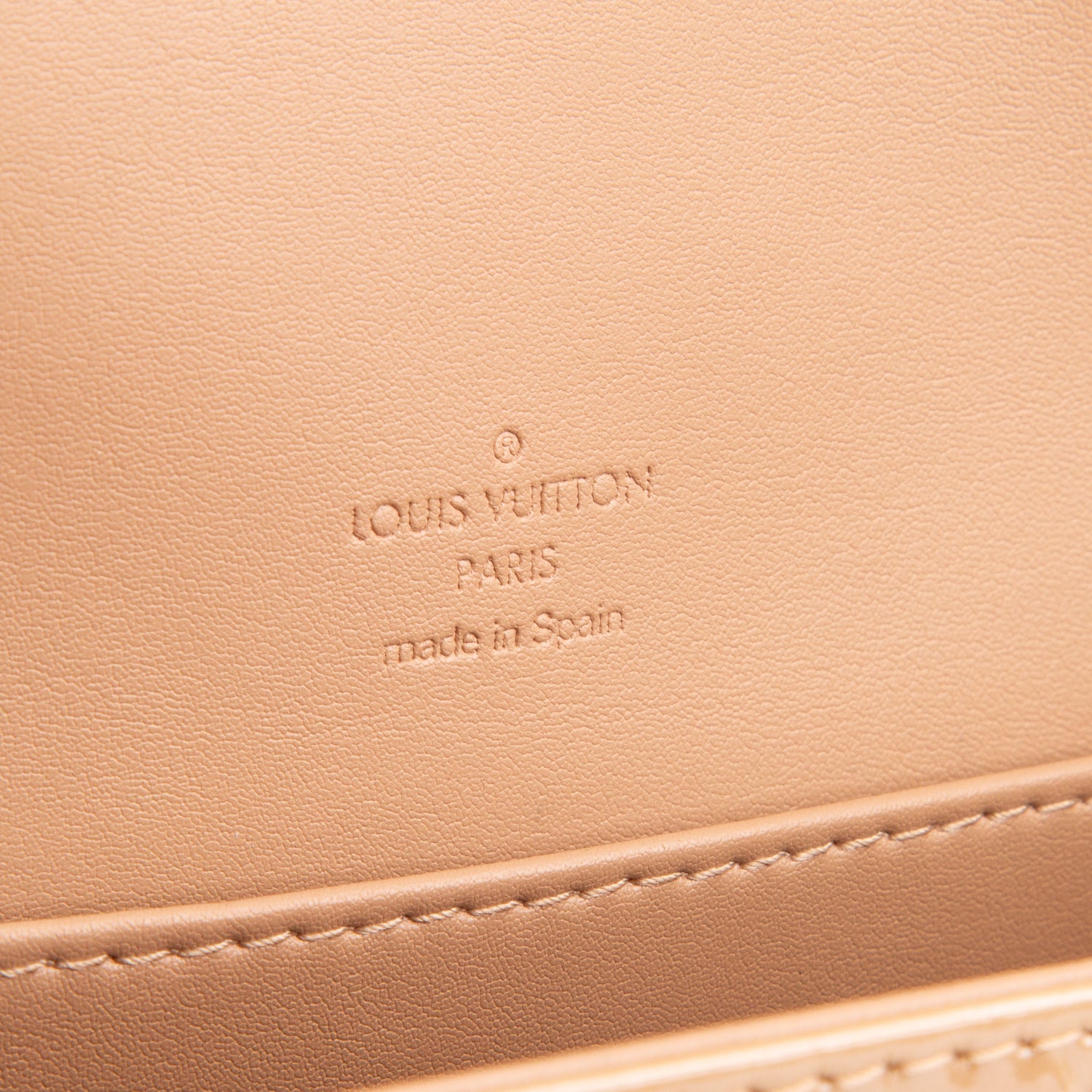Louis Vuitton Beige Vernis Thomson Street w/ Box