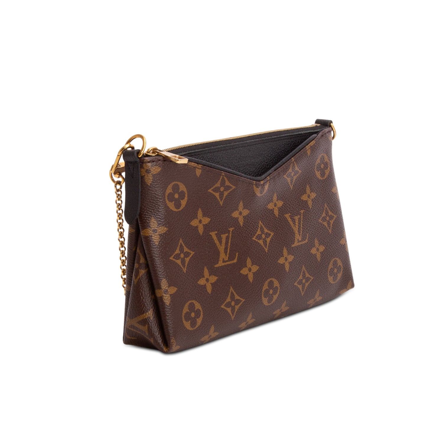 Louis Vuitton Monogram Pallas Clutch w/ Straps
