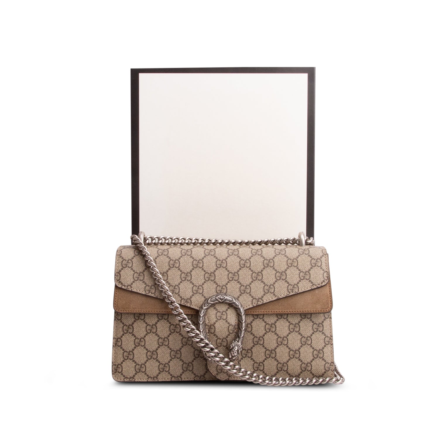 Gucci GG Supreme Monogram Medium Dionysus Shoulder Bag w/ Box