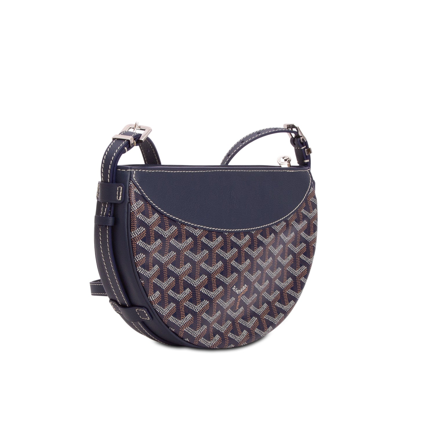 Goyard 2024 Navy Goyardine Canvas Hirondelle