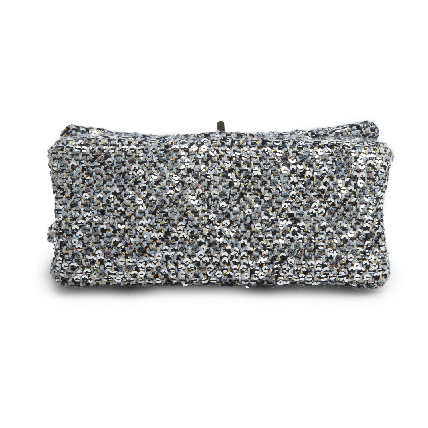 Chanel 2020 Grey Tweed Quilted 2.55 Reissue Mini Flap w/ Authenticity Card