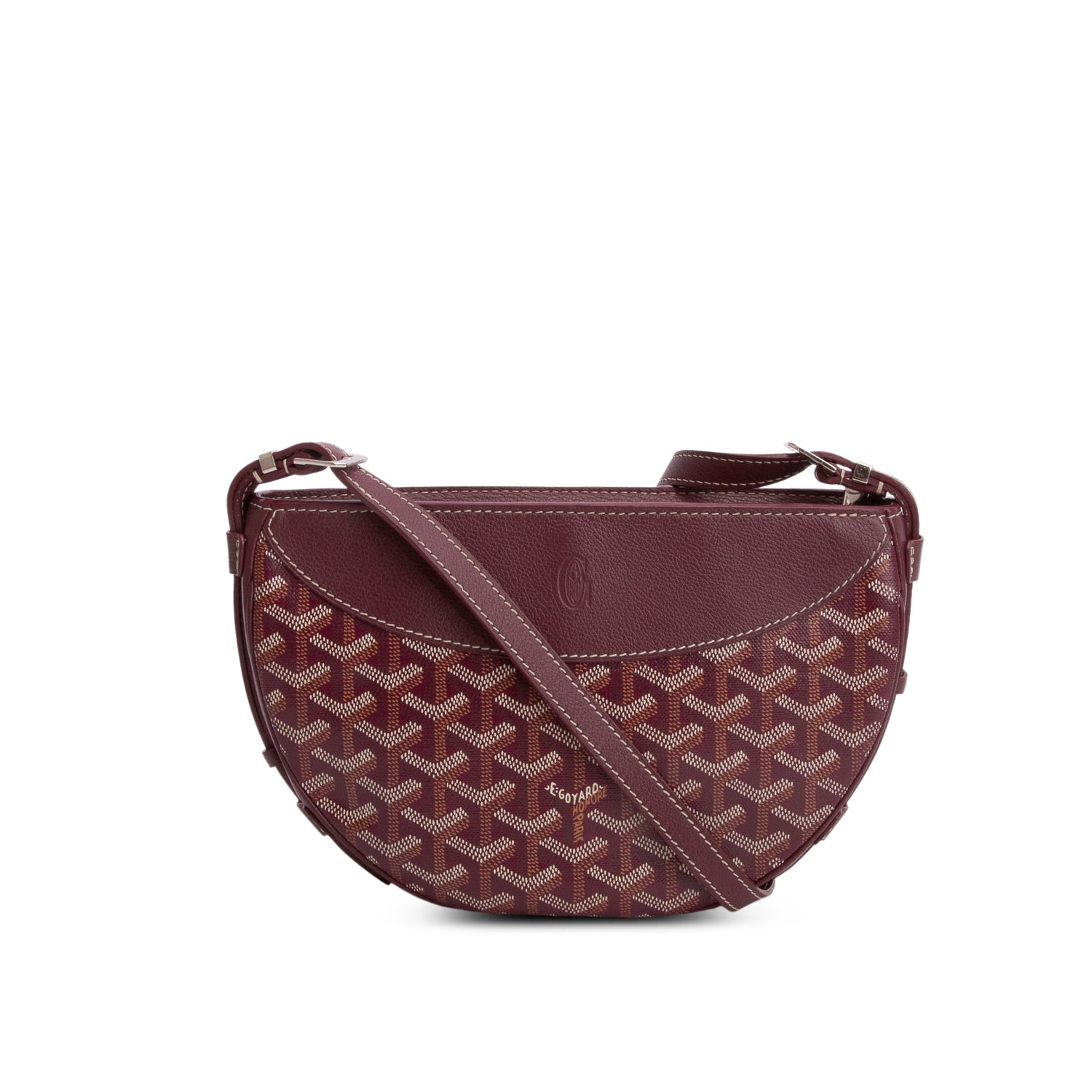 Goyard 2024 Burgundy Goyardine Canvas Hirondelle