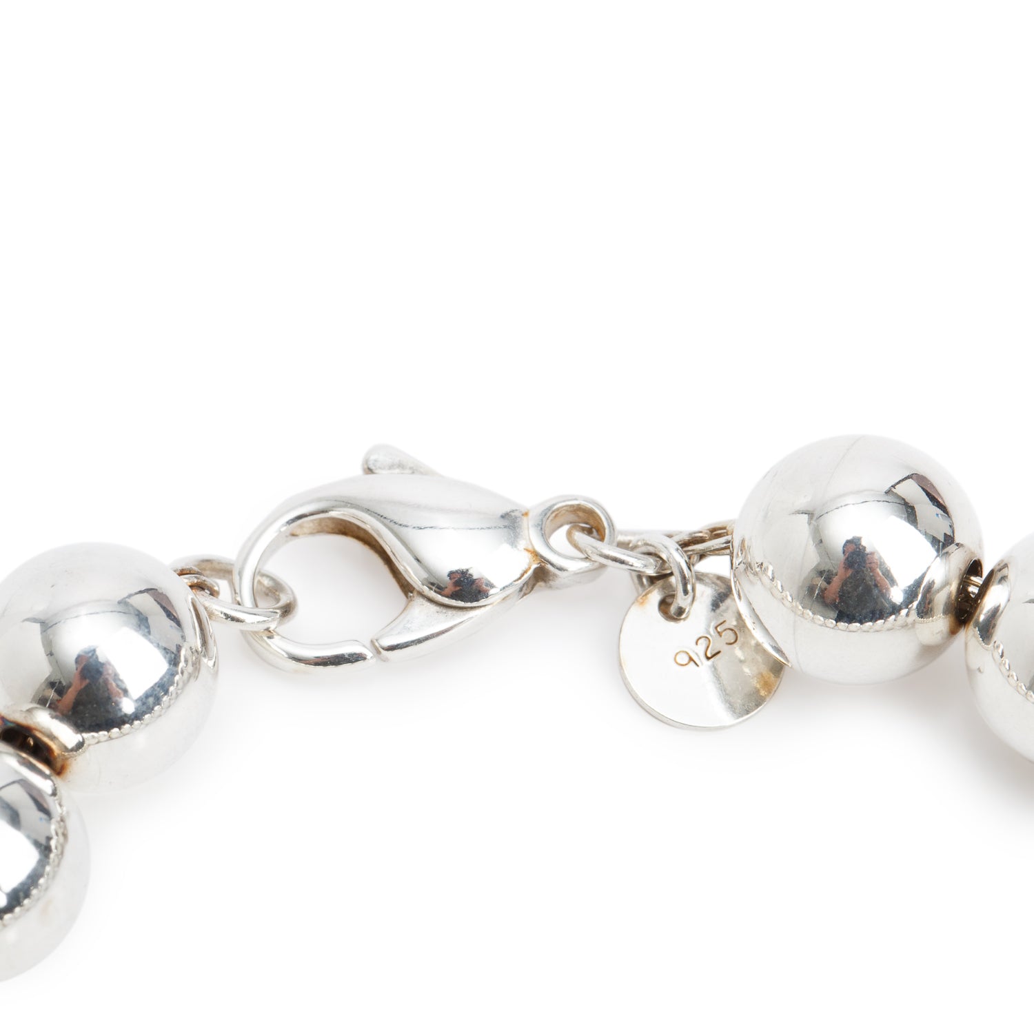 Tiffany & Co. Sterling Silver 10 MM HardWear Ball Bracelet