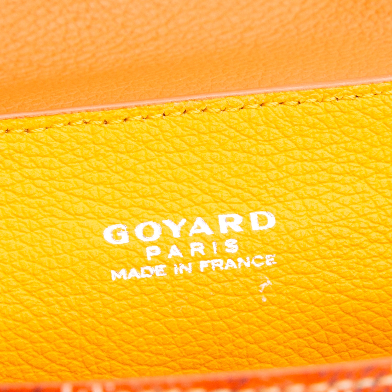Goyard 2023 Orange Leather & Goyardine Canvas Saigon Souple Mini Bag w/ Box & Strap