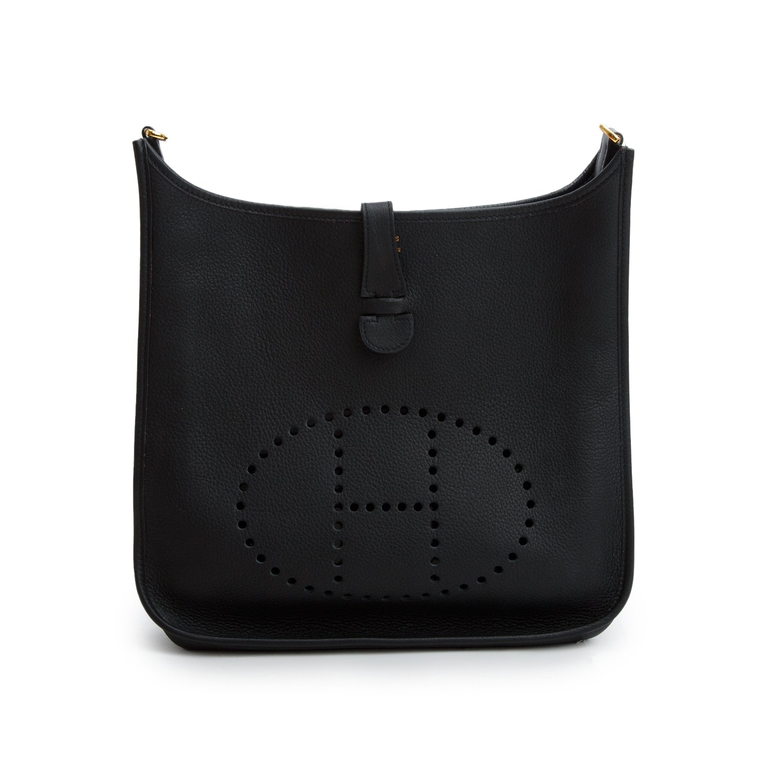 Hermes Noir Taurillon Clemence Evelyne I 33 W/ Box