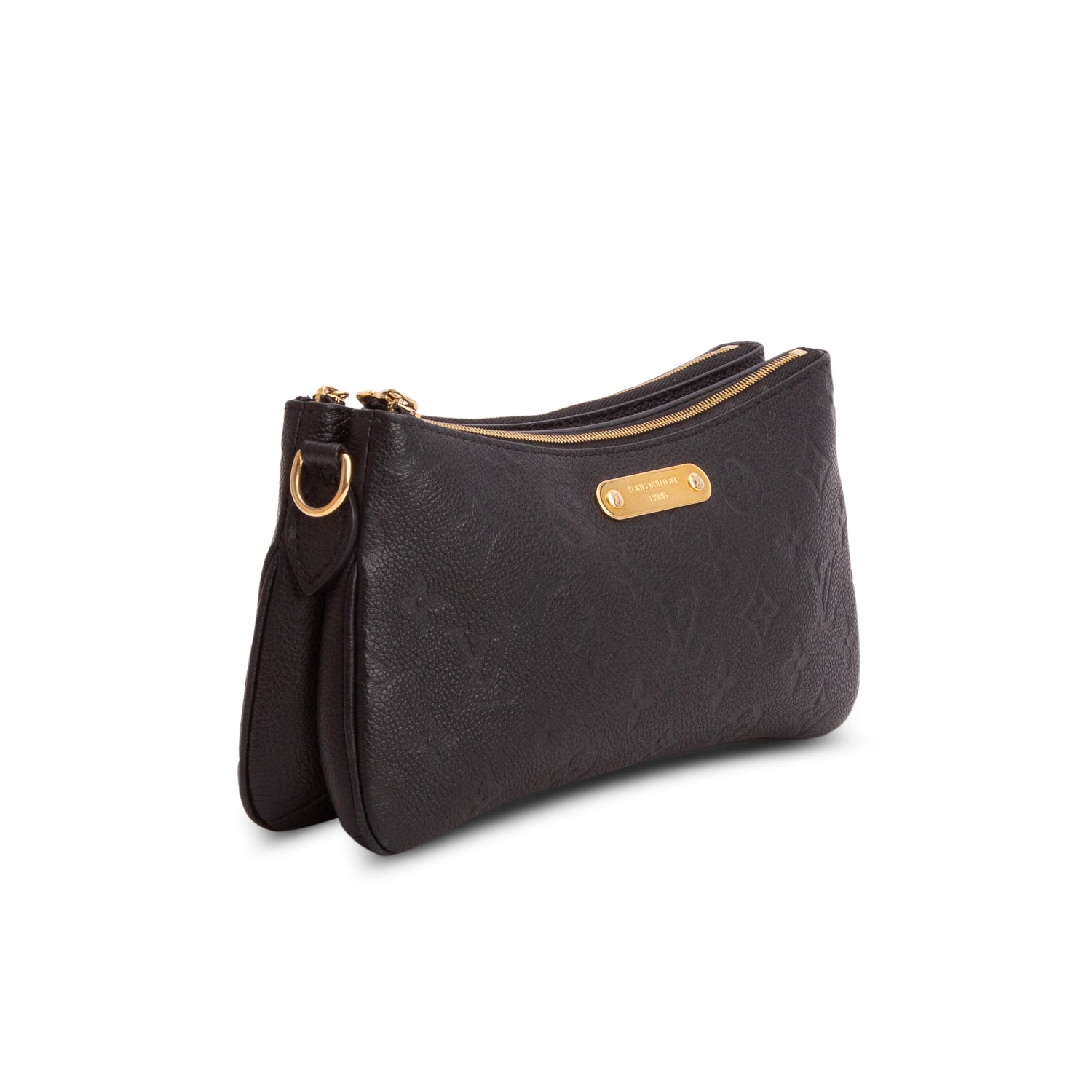 Louis Vuitton Black Empreinte Monogram Liv Pochette w/ Box & Straps