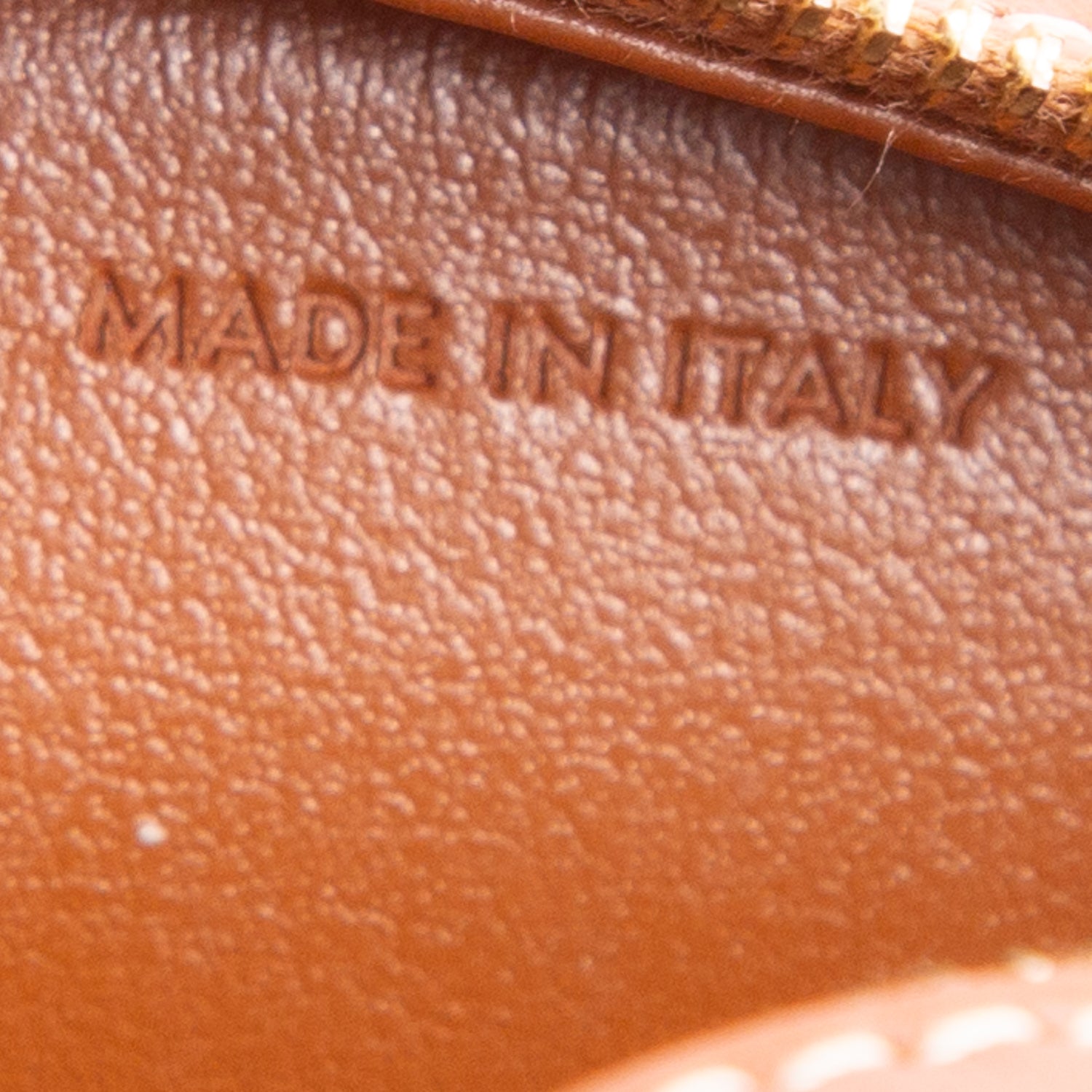 Celine 2021 Brown Smooth Calfskin Triomphe Oval Crossbody